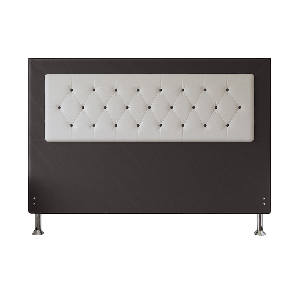 Cabeceira Casal 1,95m Havana Suede Marrom Dal Poz Estofados