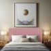 Cabeceira Casal 1,95m Viena Suede Rosa Dal Poz Estofados