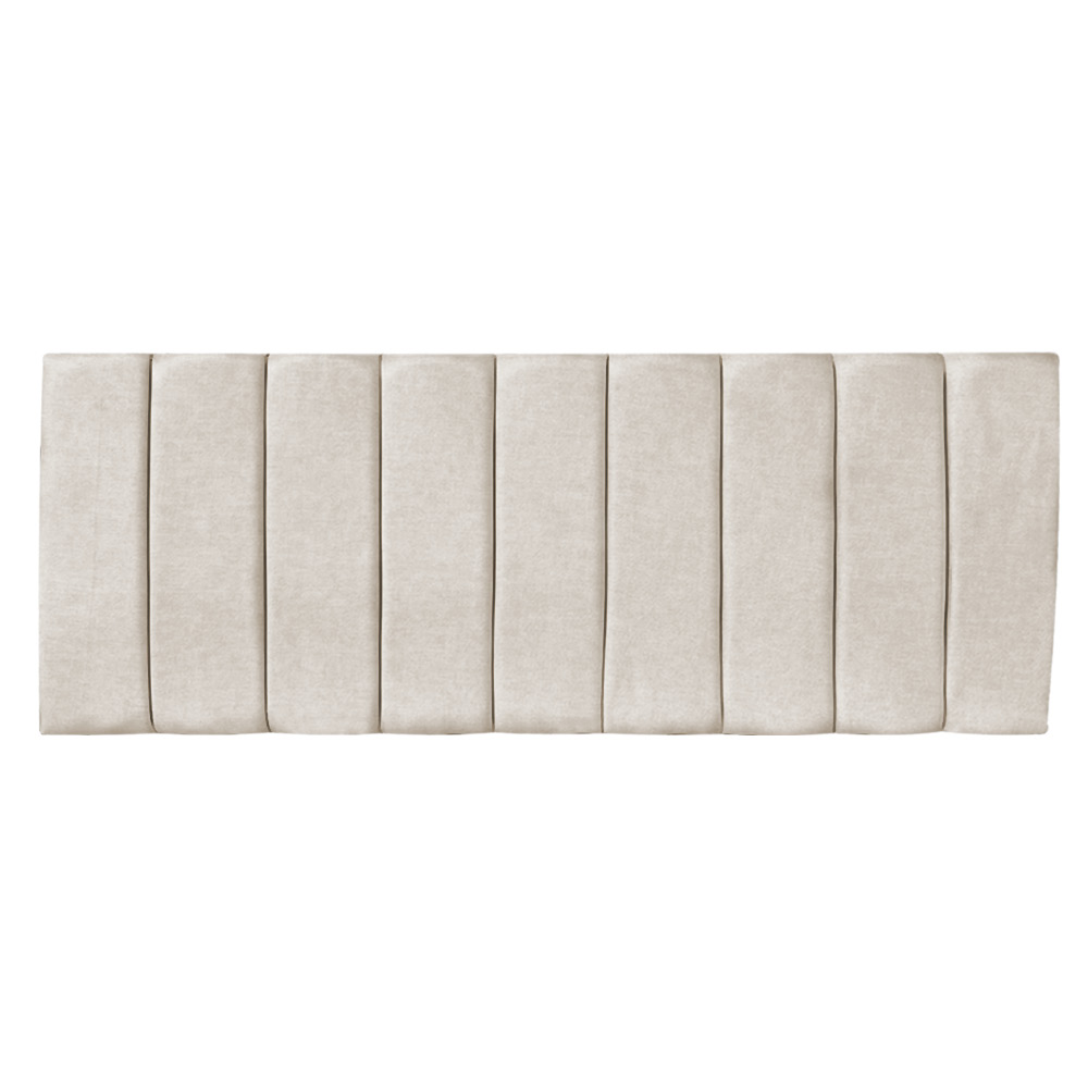 Cabeceira Painel Casal 1,40m Londres Suede Bege Dal Poz Estofados