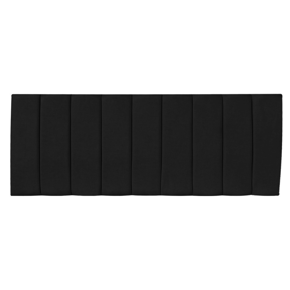 Cabeceira Painel Casal 1,40m Londres Suede Preto Dal Poz Estofados