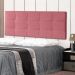 Cabeceira Painel Casal King 1,95m Roma Suede Rosa Dal Poz Estofados