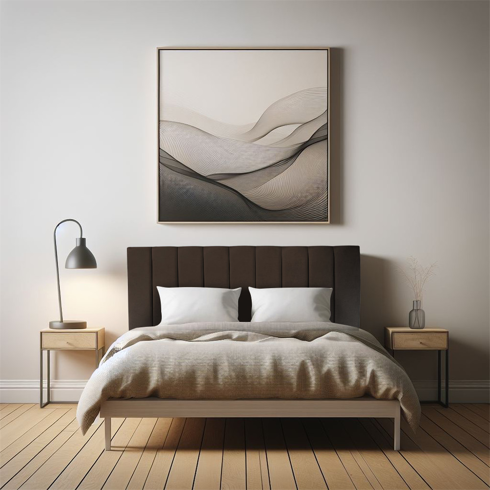 Cabeceira Painel Casal Queen 1,60m Londres Suede Marrom Dal Poz Estofados