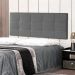 Cabeceira Painel Solteiro 0,90m Roma Suede Cinza Dal Poz Estofados