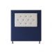 Cabeceira Solteiro 0,90m Havana Suede Azul Dal Poz Estofados