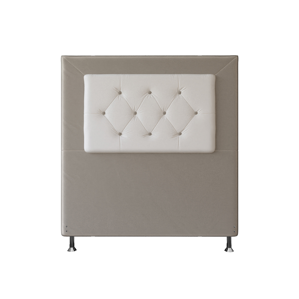 Cabeceira Solteiro 0,90m Havana Suede Bege Dal Poz Estofados