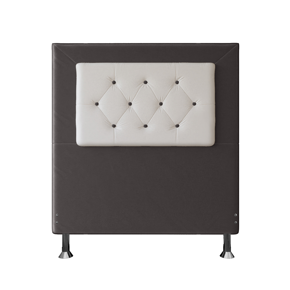 Cabeceira Solteiro 0,90m Havana Suede Marrom Dal Poz Estofados