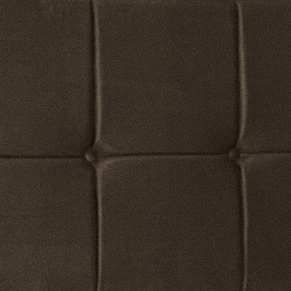 Cabeceira Solteiro 0,90m Lisboa Suede Marrom Dal Poz Estofados