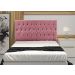 Cabeceira Solteiro 0,90m Madrid Suede Rosa Dal Poz Estofados