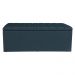 Calçadeira Baú Casal Queen 1,60m Londres Suede Azul Marinho Dal Poz Estofados