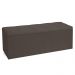 Calçadeira Baú Casal Queen 1,60m Roma Suede Marrom Dal Poz Estofados