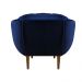 Kit 2 Poltronas Decorativa Marcela Veludo Azul Marinho Dal Poz Estofados