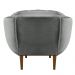 Kit 2 Poltronas Decorativa Marcela Veludo Cinza Dal Poz Estofados