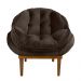 Kit 2 Poltronas Decorativa Marcela Veludo Marrom Dal Poz Estofados