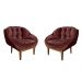Kit 2 Poltronas Decorativa Marcela Veludo Marsala Dal Poz Estofados