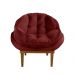 Kit 2 Poltronas Decorativa Marcela Veludo Vermelho Dal Poz Estofados