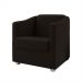 Kit 2 Poltronas Decorativa Mariana  Suede Marrom Dal Poz Estofados