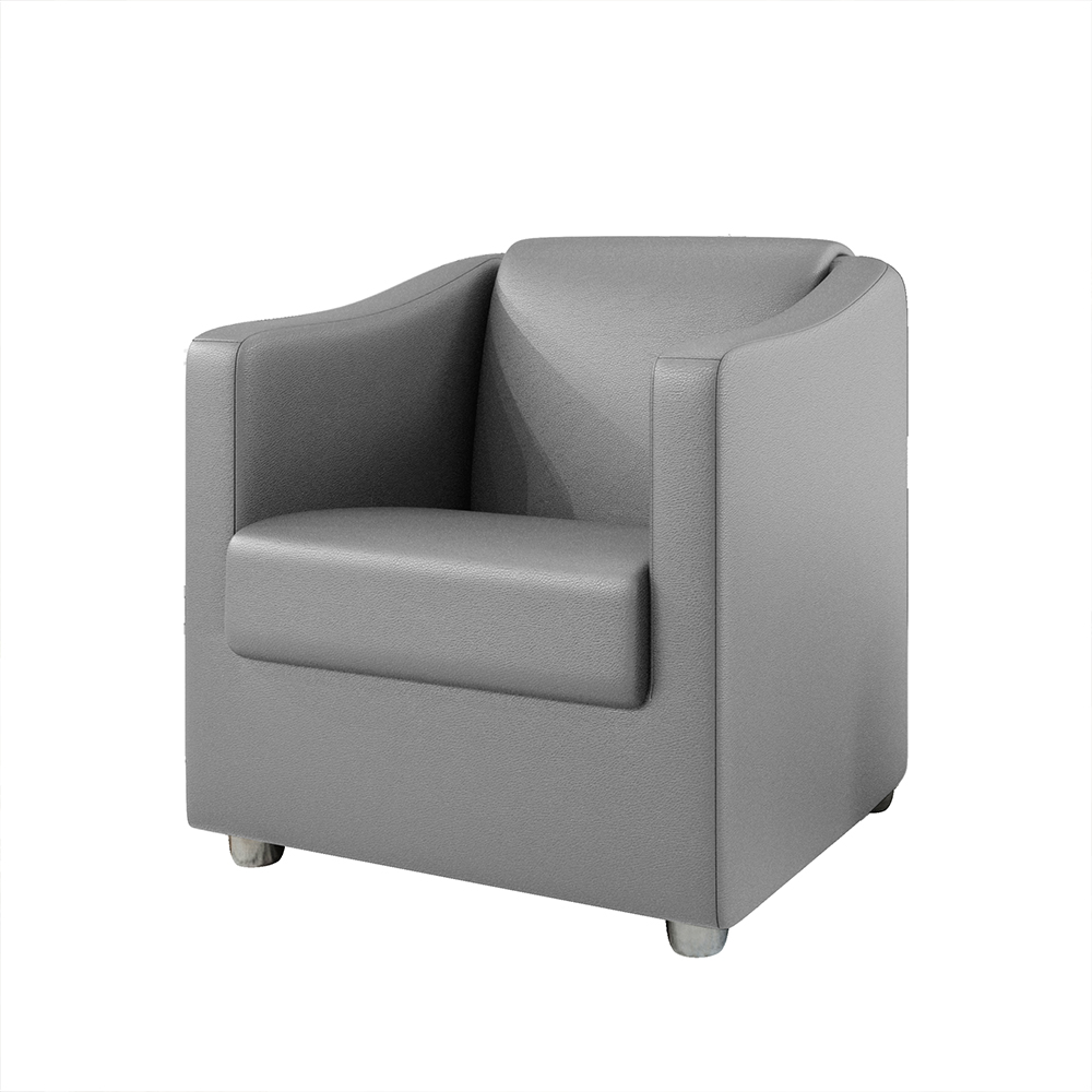 Kit 2 Poltronas Decorativa Mariana Corino Cinza Dal Poz Estofados