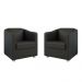 Kit 2 Poltronas Decorativa Mariana Corino Preto Dal Poz Estofados