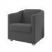 Kit 2 Poltronas Decorativa Mariana Suede Cinza Dal Poz Estofados