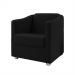 Kit 2 Poltronas Decorativa Mariana Suede Preto Dal Poz Estofados
