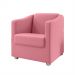 Kit 2 Poltronas Decorativa Mariana Suede Rosa Dal Poz Estofados