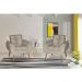 Kit 2 Poltronas Opala Decorativa Suede Bege Dal Poz Estofados