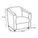 Kit 2 Poltronas Opala Decorativa Suede Marrom Dal Poz Estofados
