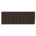 Kit Cabeceira Painel e Calçadeira Baú Casal King 1,95m Londres Suede Marrom Dal Poz Estofados