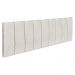 Kit Cabeceira Painel e Calçadeira Baú Casal Queen 1,60m Londres Linho Bege Dal Poz Estofados