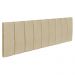 Kit Cabeceira Painel e Calçadeira Baú Casal Queen 1,60m Londres Linho Dourado Dal Poz Estofados