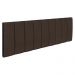 Kit Cabeceira Painel e Calçadeira Baú Casal Queen 1,60m Londres Veludo Marrom Dal Poz Estofados