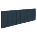 Kit Cabeceira Painel e Calçadeira Baú Solteiro 0,90m Londres Suede Azul Marinho Dal Poz Estofados