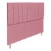 Kit Cabeceira e Calçadeira Baú Casal 1,40m Londres Suede Rosa Dal Poz Estofados