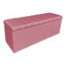Kit Cabeceira e Calçadeira Baú Casal 1,40m Londres Suede Rosa Dal Poz Estofados