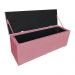 Kit Cabeceira e Calçadeira Baú Casal 1,40m Londres Suede Rosa Dal Poz Estofados
