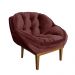 Poltrona Decorativa Marcela Veludo Marsala Dal Poz Estofados