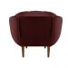Poltrona Decorativa Marcela Veludo Marsala Dal Poz Estofados