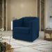 Poltrona Decorativa Mariana Suede Azul Marinho Dal Poz Estofados