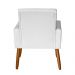 Poltrona Decorativa Mel Material Sintético Branco Dal Poz Estofados