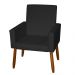 Poltrona Decorativa Mel Material Sintético Preto Dal Poz Estofados
