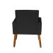 Poltrona Decorativa Mel Material Sintético Preto Dal Poz Estofados