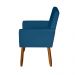 Poltrona Decorativa Mel Suede Azul Marinho Dal Poz Estofados