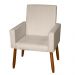 Poltrona Decorativa Mel Suede Bege Dal Poz Estofados