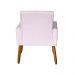 Poltrona Decorativa Mel Suede Rosa Claro Dal Poz Estofados