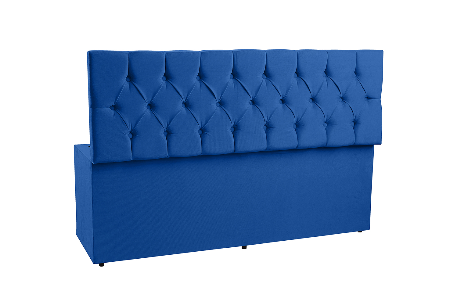 Recamier Baú 1,40m Madrid Suede Azul Marinho Dal Poz Estofados
