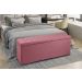 Recamier Baú 1,40m Madrid Suede Rosa Dal Poz Estofados