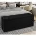 Recamier Baú 1,60m Madrid Suede Preto Dal Poz Estofados