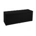 Recamier Baú 1,60m Madrid Suede Preto Dal Poz Estofados