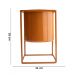 Vaso Decorativo Terracota com Suporte em Metal 16x11 cm - D'Rossi