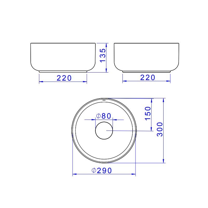 Cuba de Apoio Deca Slim 30x30 L.12030.17 Redonda Branca